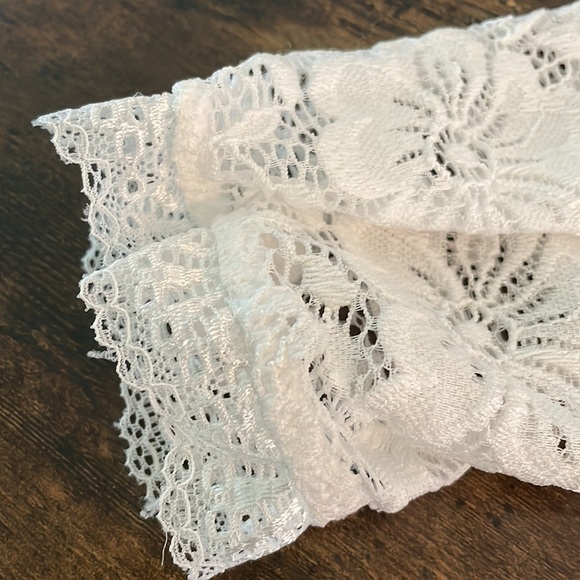 New‎ without tags lacy bodysuit size XL white - Picture 13 of 13